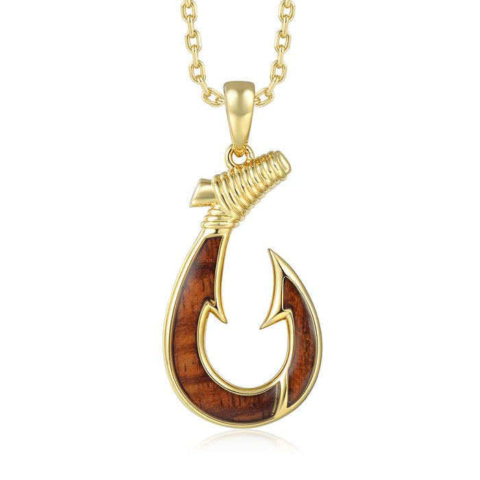 Island Icon Pendant - Wood - 0007