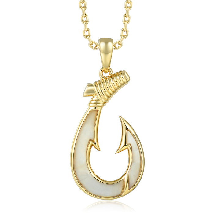 Island Icon Pendant - White MOP - 0007