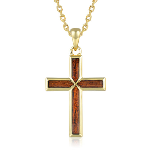 Cross Pendant - Wood - 0010