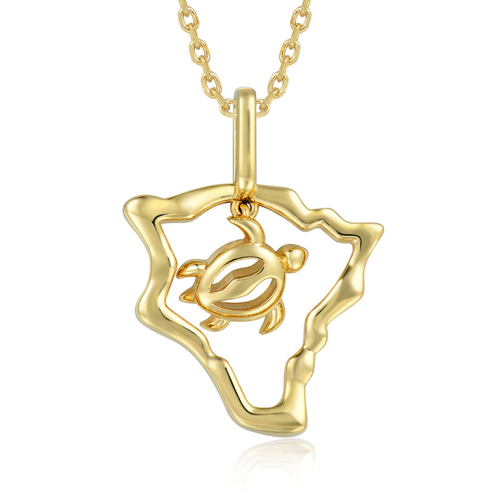 Island Icon Pendant - Plain - 0013