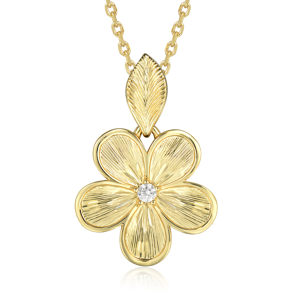 Island Floral Pendant - Plain - 0018