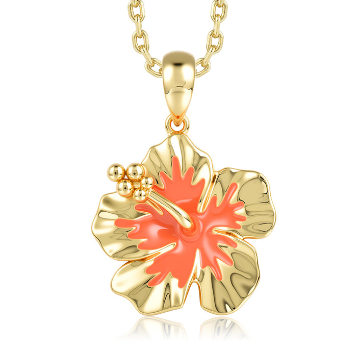 Island Floral Pendant - Plain - 0029