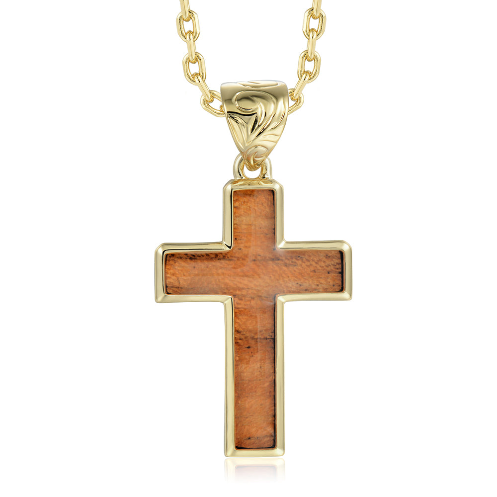 Cross Pendant - Wood - 0031