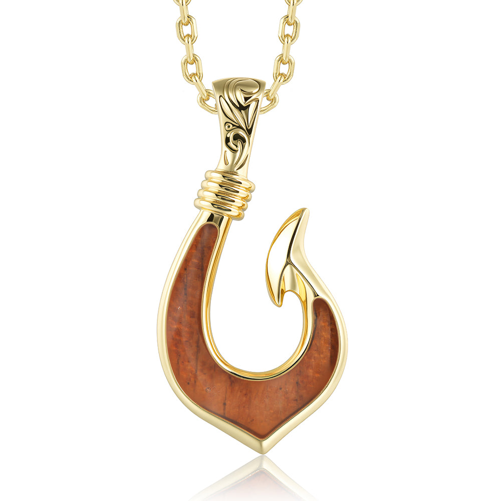 Island Icon Pendant - Wood - 0035