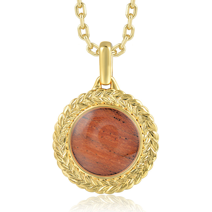 Island Icon Pendant - Wood - 0039