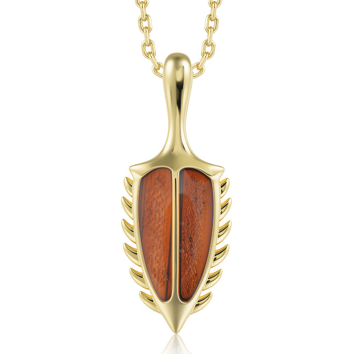 Island Icon Pendant - Wood - 0045