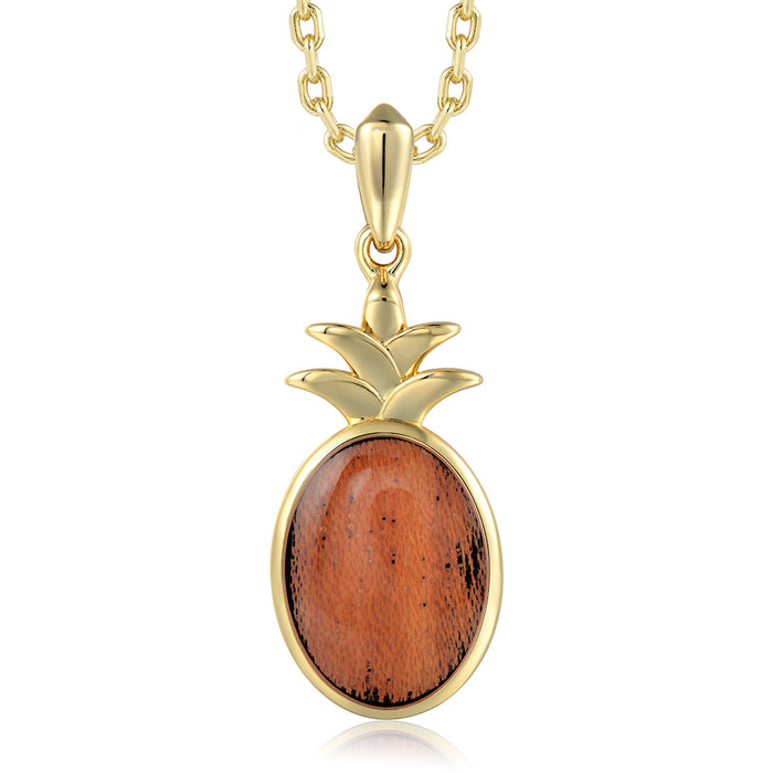 Island Icon Pendant - Wood - 0055