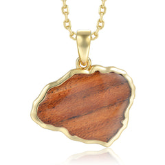 Island Icon Pendant - Wood - 0056