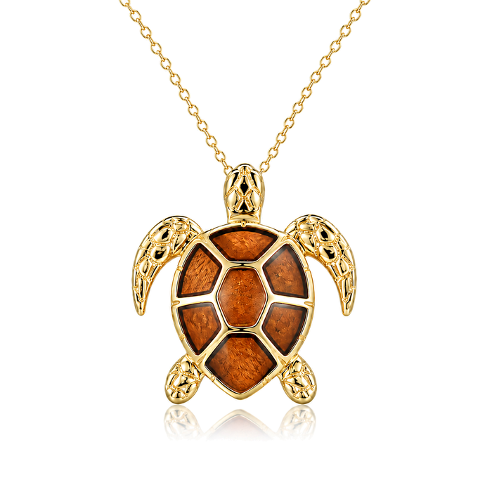 Honu Pendant - Wood - 0065