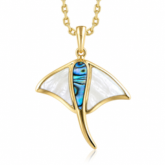 Ocean Pendant - Abalone + White MOP - 0093