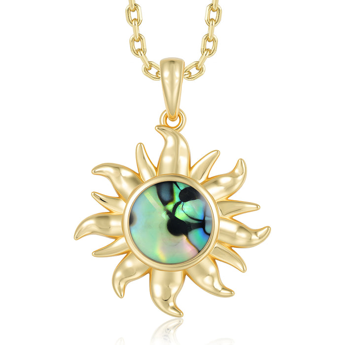 Statement Pendant - Abalone - 0094