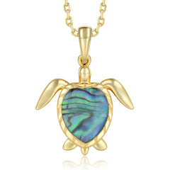 Honu Pendant - Abalone - 0096