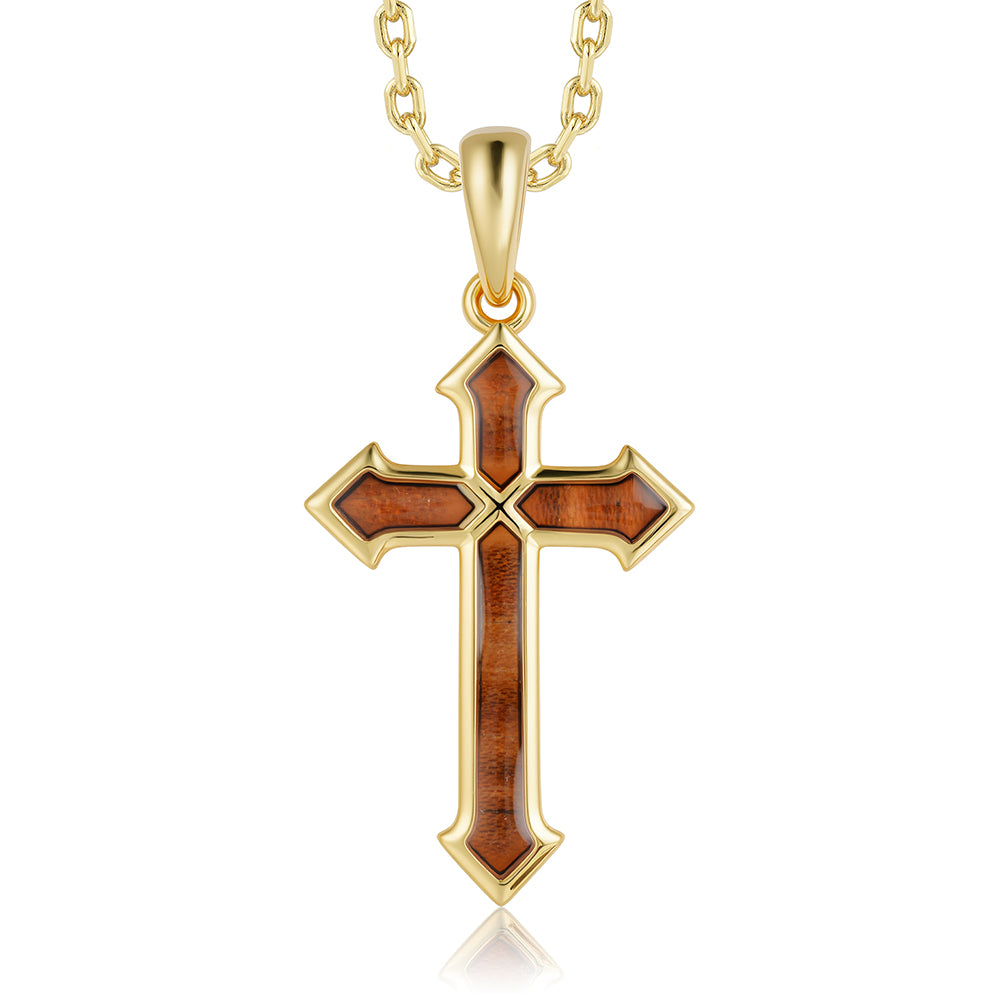 Cross Pendant - Wood - 0106