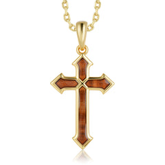 Cross Pendant - Wood - 0106