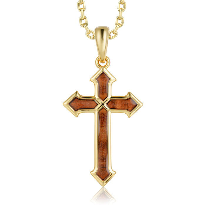 Cross Pendant - Wood - 0106