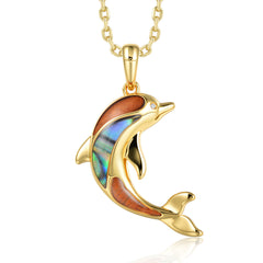 Ocean Pendant - Abalone + Wood - 0117