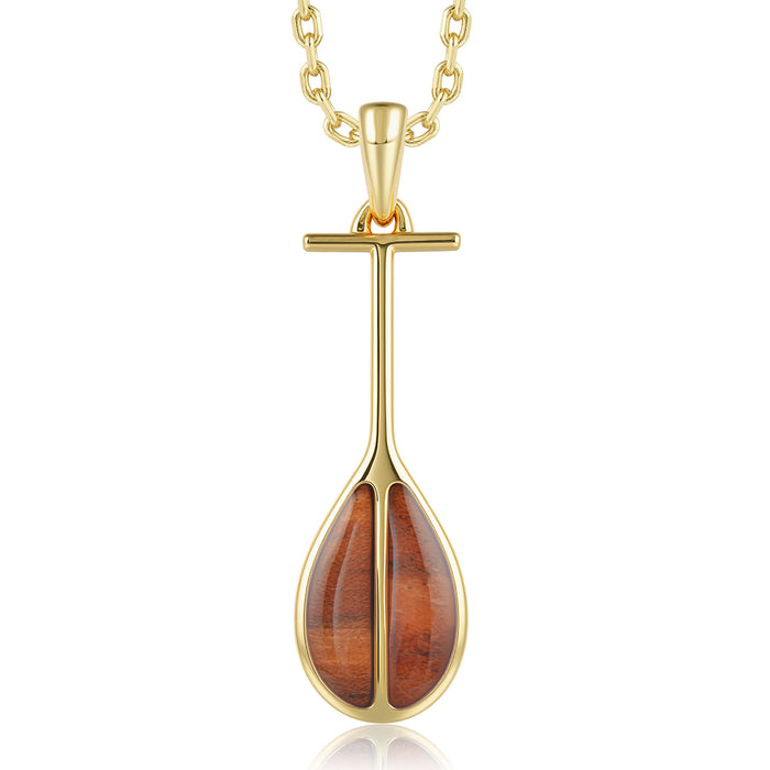 Island Icon Pendant - Wood - 0124